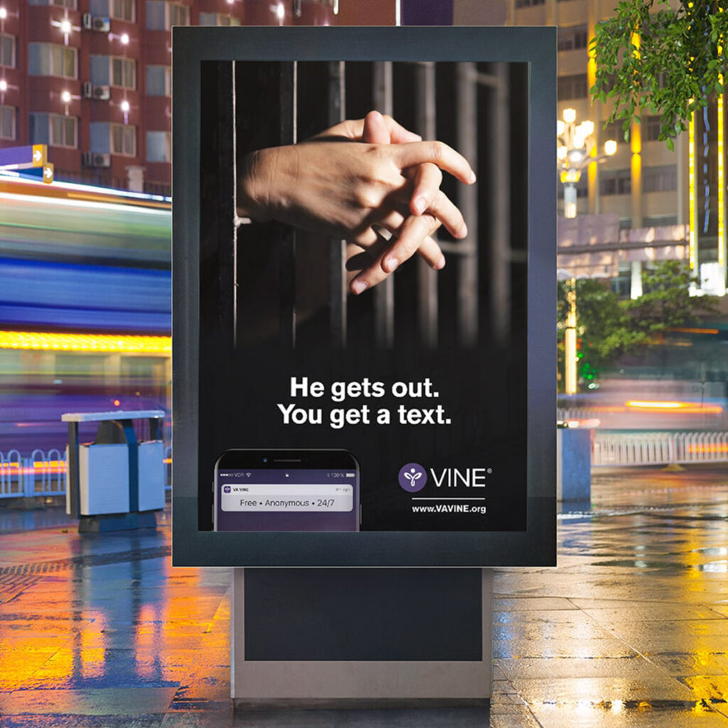 Example of VINE print advertisement