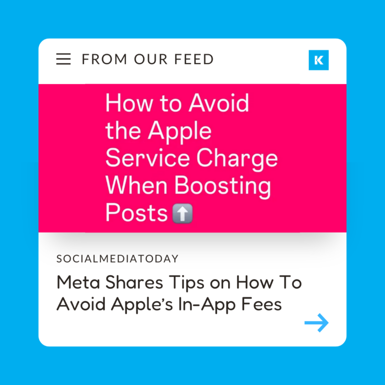 From Our Feed - Meta Shares Tips on How To Avoid Apple’s In-App Fees [Infographic]